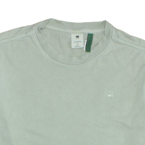 G-Star RAW Men's Green Small Crew Neck Cotton T-Shirt