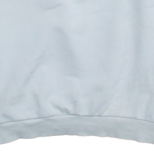 Kappa Men's White Crew Neck Logo Sweatshirt Medium