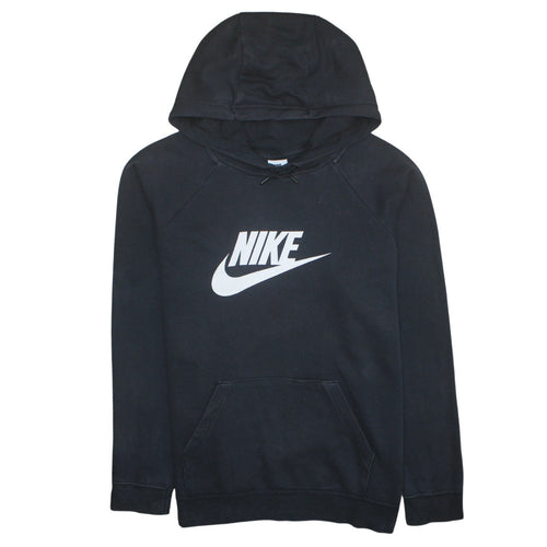 Nike Men's Black XL Pullover Hoodie with Logo Print