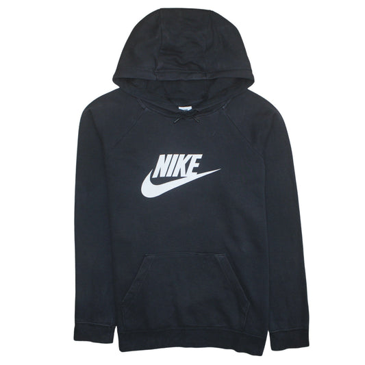 Nike Men's Black XL Pullover Hoodie with Logo Print