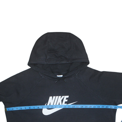 Nike Men's Black XL Pullover Hoodie with Logo Print