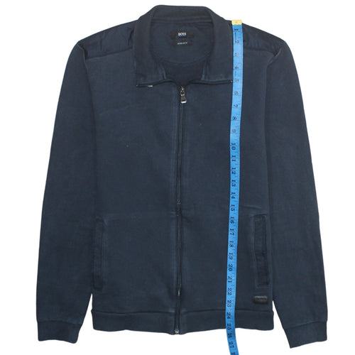 Hugo Boss Men's Navy Blue Full Zip Sweatshirt Regular Fit Size M