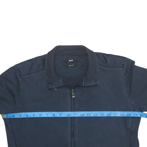 Hugo Boss Men's Navy Blue Full Zip Sweatshirt Regular Fit Size M