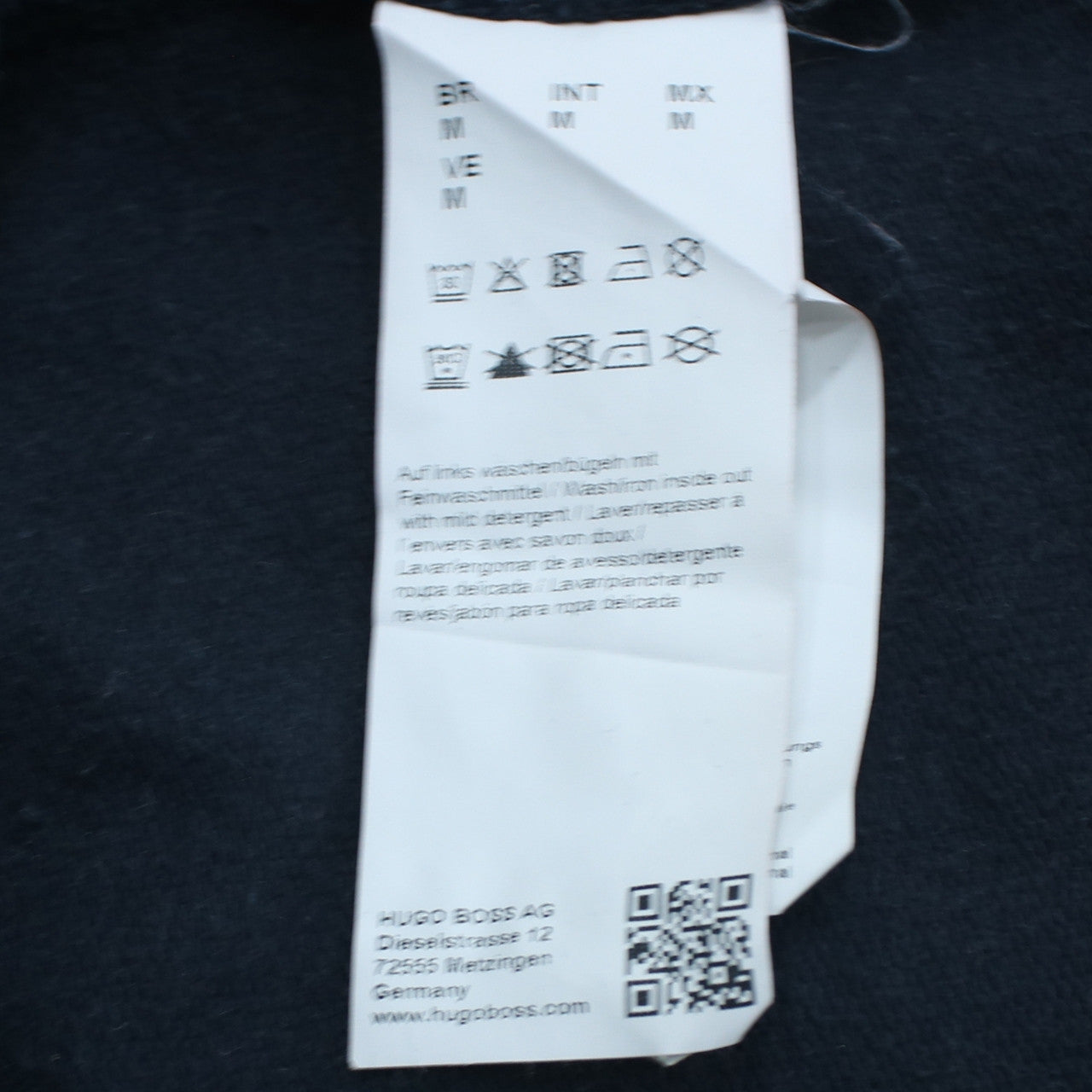 Hugo Boss Men's Navy Blue Full Zip Sweatshirt Regular Fit Size M