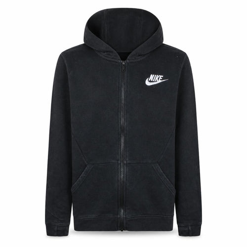 Nike Teens Black XL Full Zip Hoodie Sweatshirt with Logo
