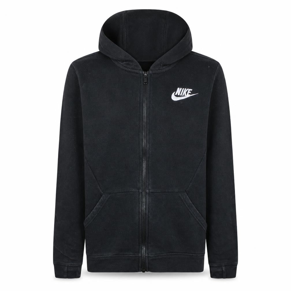 Nike Teens Black XL Full Zip Hoodie Sweatshirt with Logo