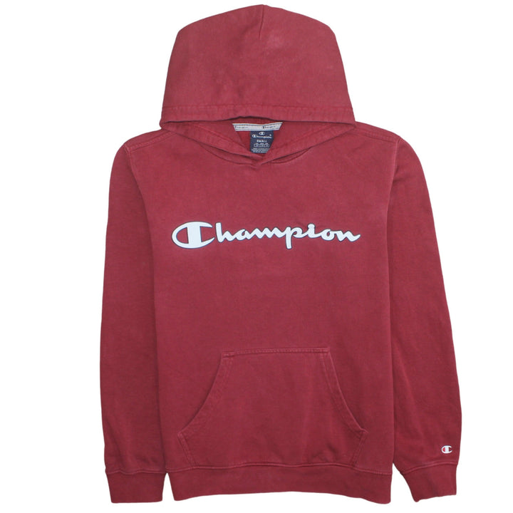 Champion Men's Red Pullover Hoodie Small Fleece Regular Fit