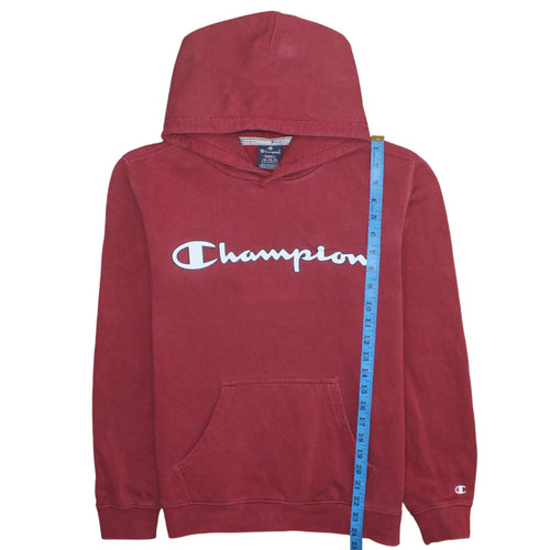 Champion Men's Red Pullover Hoodie Small Fleece Regular Fit