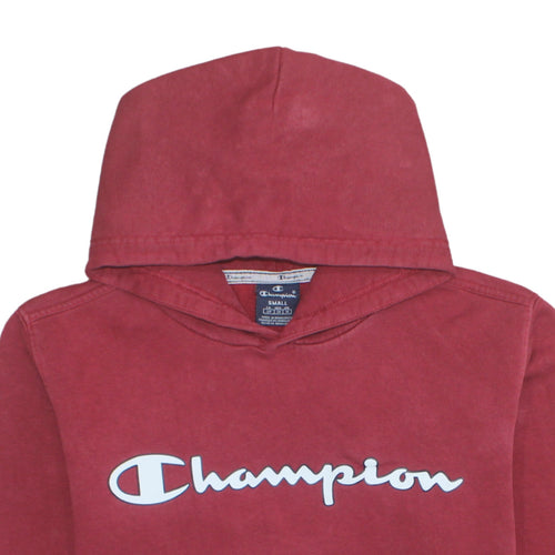 Champion Men's Red Pullover Hoodie Small Fleece Regular Fit