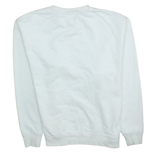 Vans Womens White Large Pullover Sweatshirt with Flower Graphic