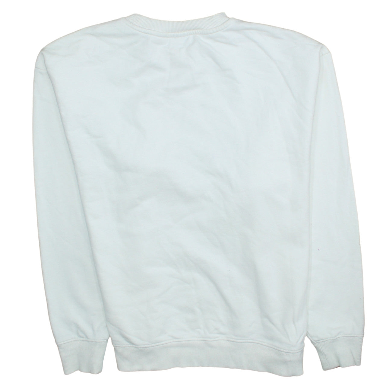 Vans Womens White Large Pullover Sweatshirt with Flower Graphic