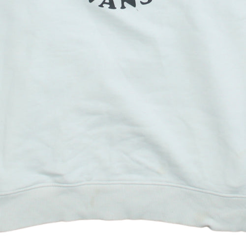 Vans Womens White Large Pullover Sweatshirt with Flower Graphic