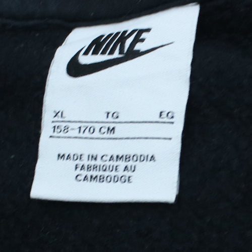 Nike Men's Black XL Full Zip Hoodie Sports Fleece Sweatshirt