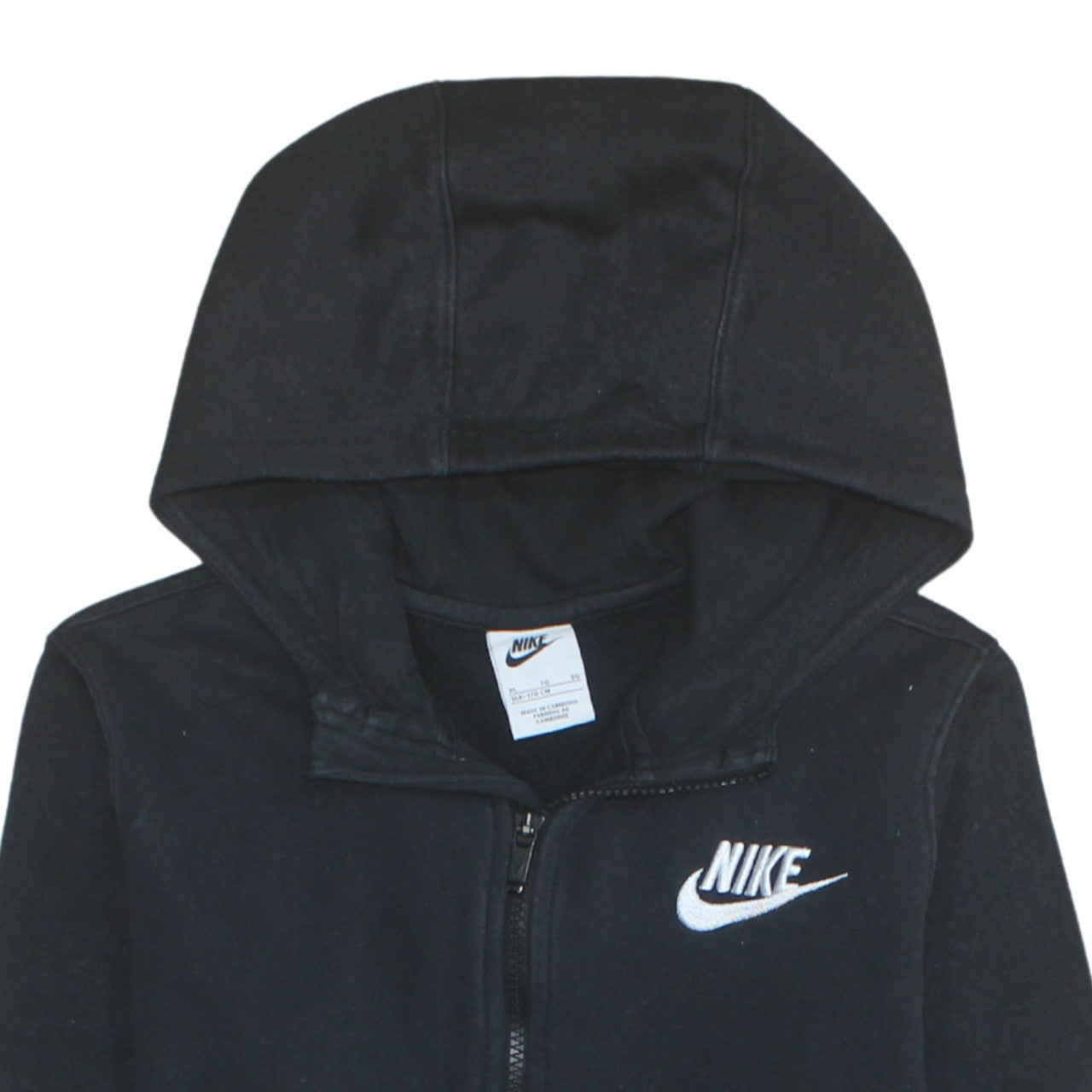 Nike Men's Black XL Full Zip Hoodie Sports Fleece Sweatshirt