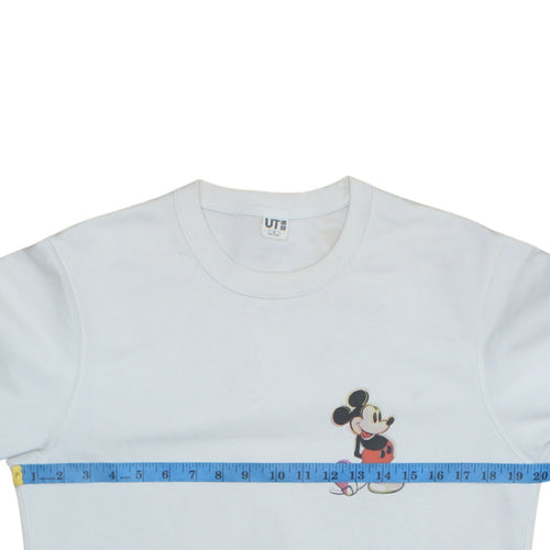 Uniqlo UT Disney Women's White Mickey Sweatshirt Size S