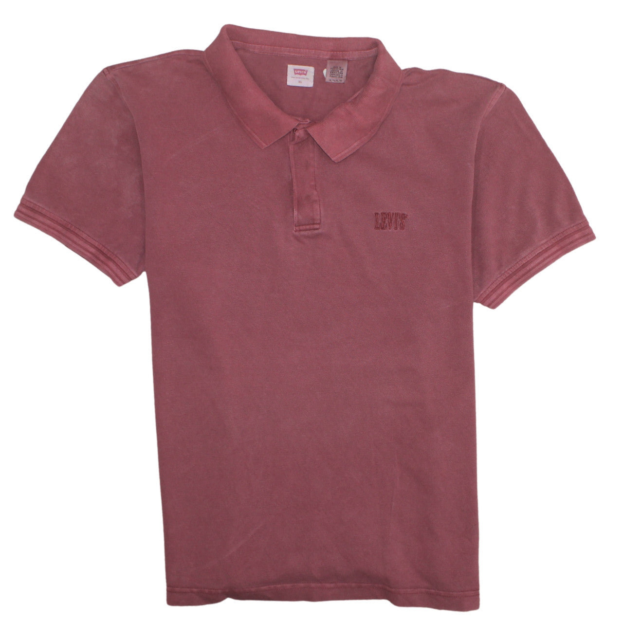 Levi's Men's Red Cotton Short Sleeve Polo Shirt XL