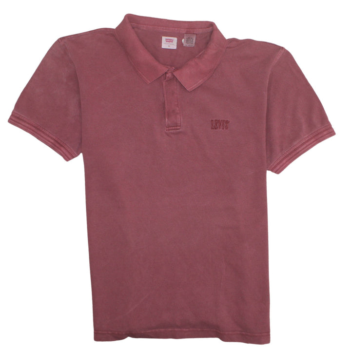 Levi's Men's Red Cotton Short Sleeve Polo Shirt XL