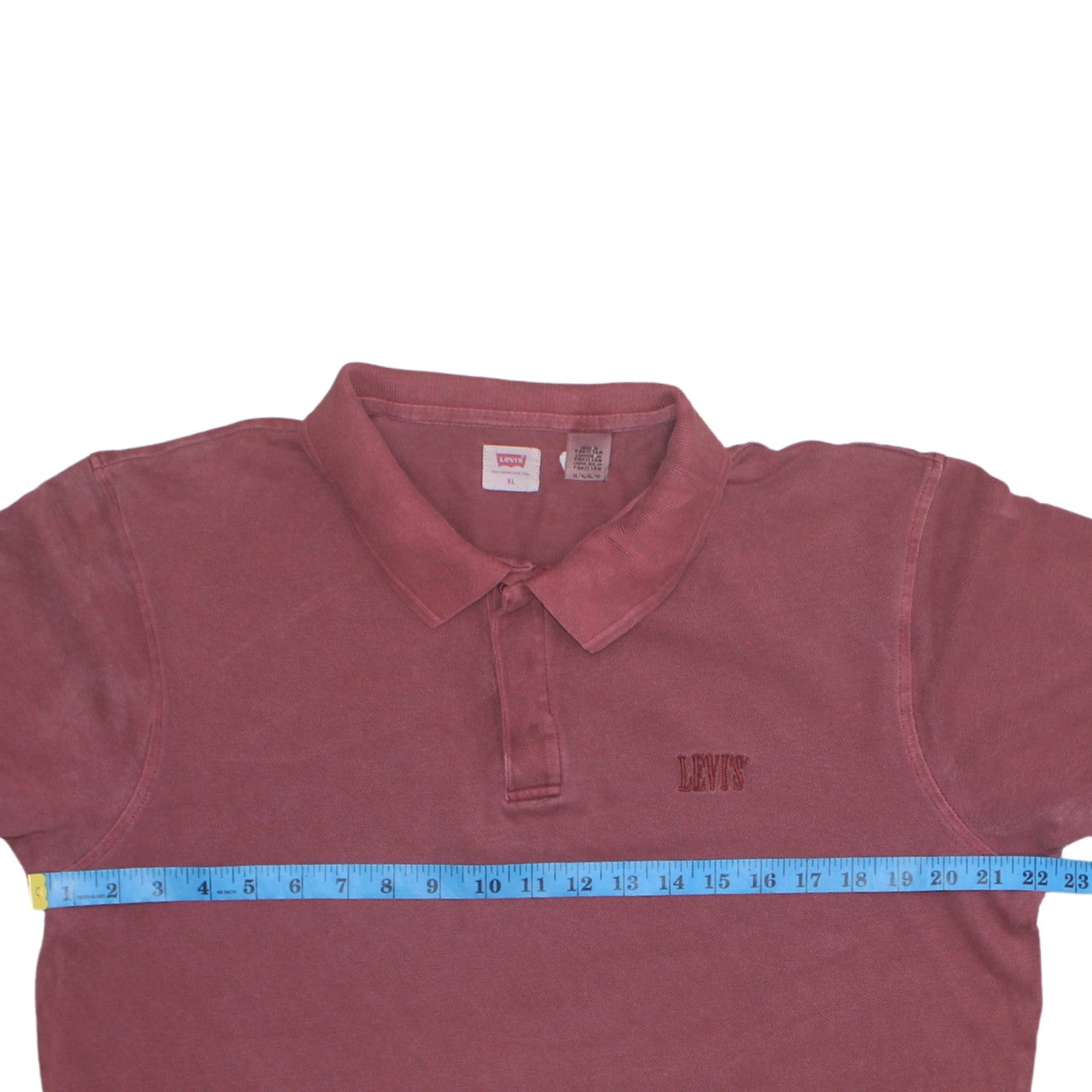 Levi's Men's Red Cotton Short Sleeve Polo Shirt XL