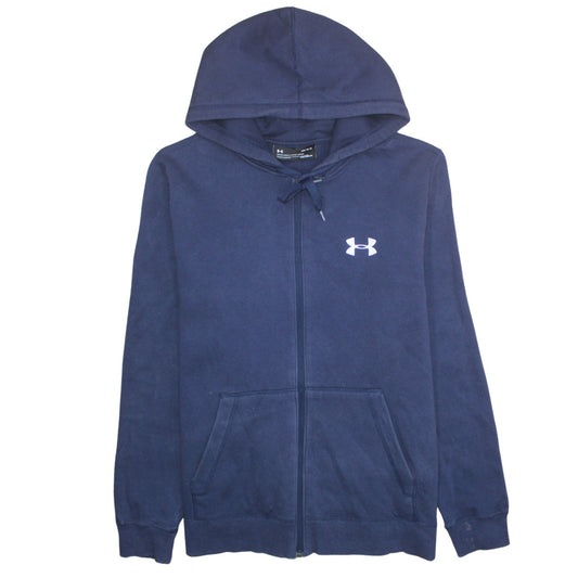 Under Armour Men's Blue Full Zip Hoodie Size L Athletic ColdGear