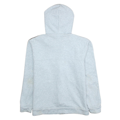Adidas Boys Grey Full Zip Hoodie 13-14 Years Hooded Sportswear