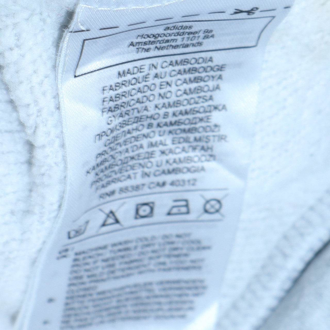 Adidas Boys Grey Full Zip Hoodie 13-14 Years Hooded Sportswear