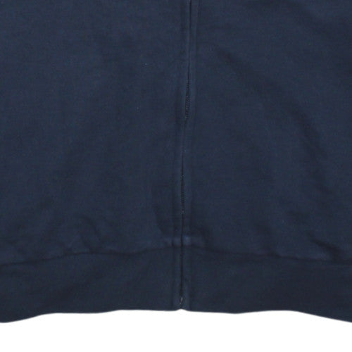 Adidas Men Blue Full Zip Sweatshirt M Regular Fit Sportswear