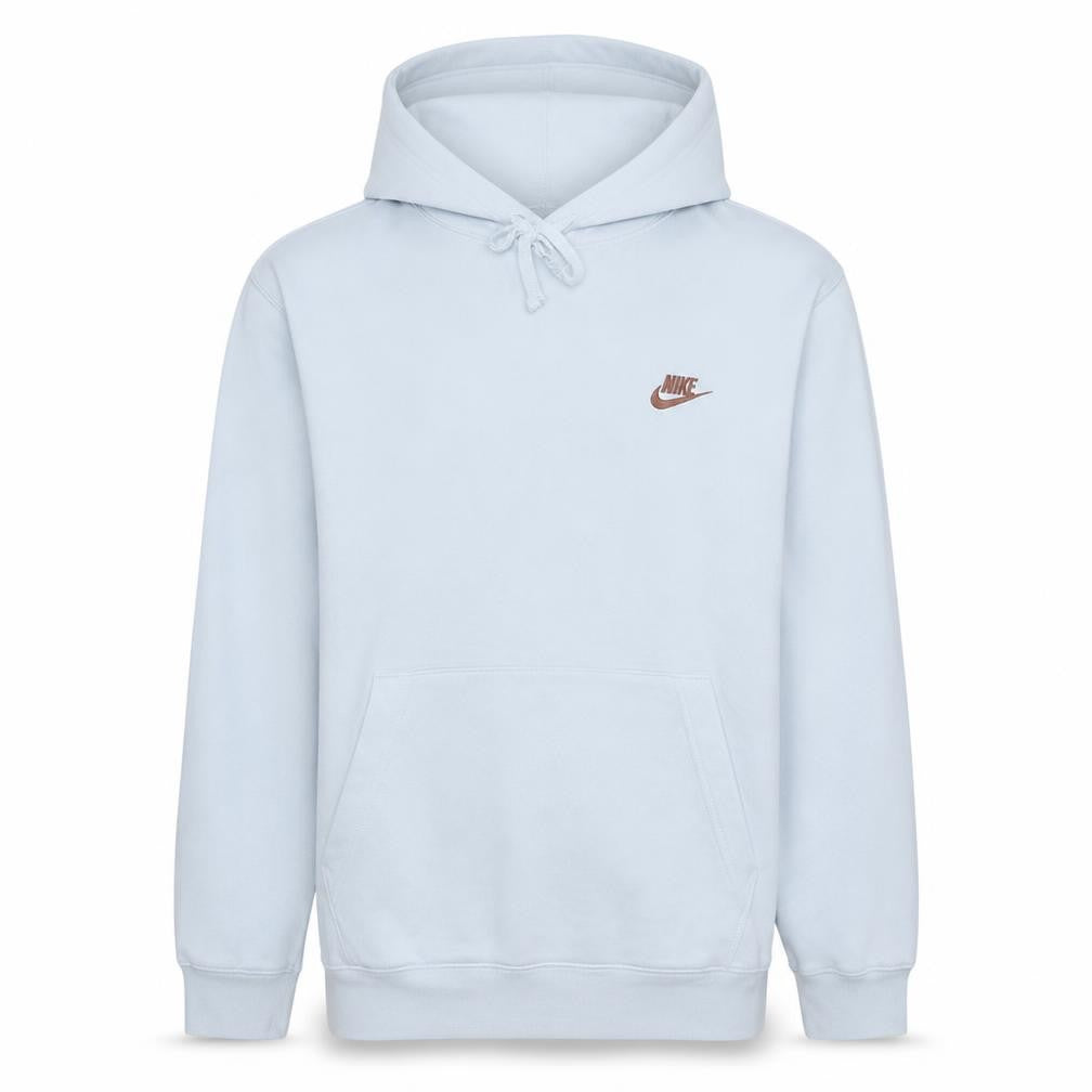 Nike Men's White Pullover Hoodie Small Fleece Sports Logo Sweatshirt