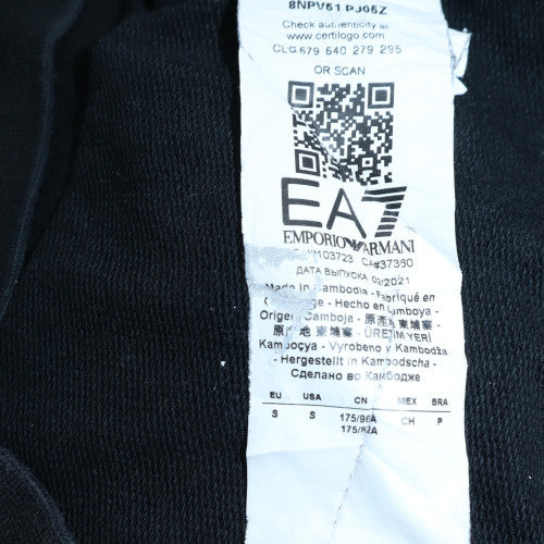 Emporio Armani EA7 Men's Black Full Zip Sweatshirt Size M