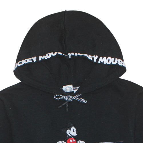 Disney Women Black Large Pullover Hoodie Mickey Mouse Graphic