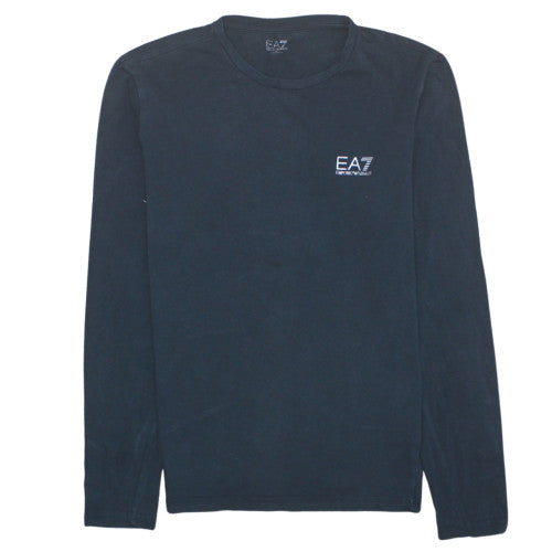 Emporio Armani EA7 Men's Blue Long Sleeve Pullover Sweatshirt L