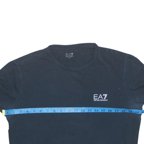 Emporio Armani EA7 Men's Blue Long Sleeve Pullover Sweatshirt L