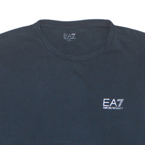 Emporio Armani EA7 Men's Blue Long Sleeve Pullover Sweatshirt L