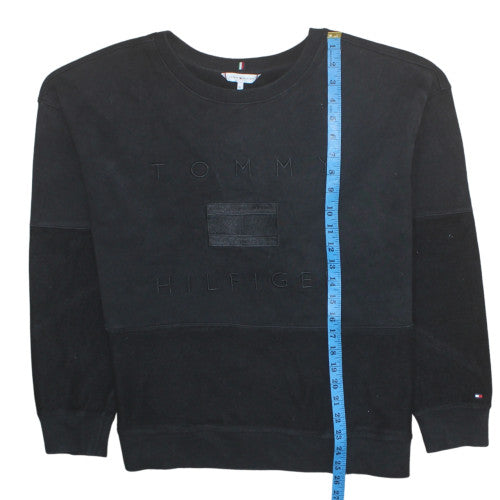 Tommy Hilfiger Men's Black XL Crew Neck Pullover Sweatshirt