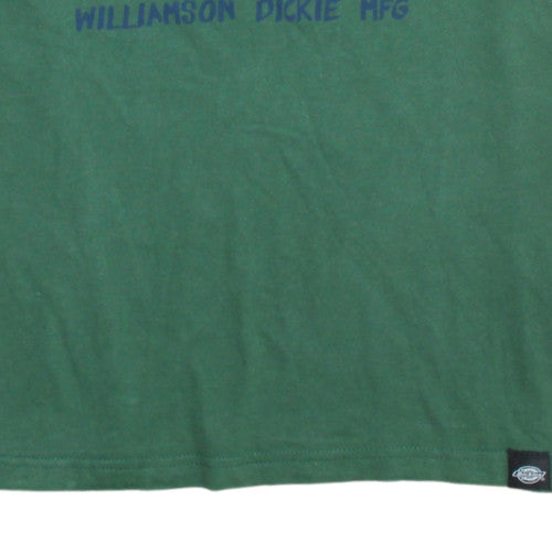 Dickies Men's Green XS Graphic Wild Life Cotton T-Shirt