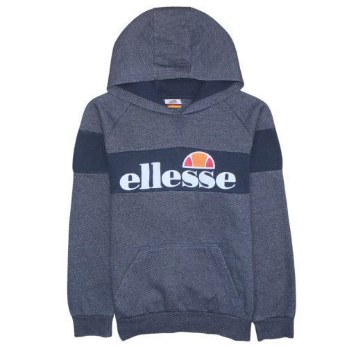 Ellesse Boys Blue Pullover Hoodie 13-14 Years Cotton Blend Logo Design