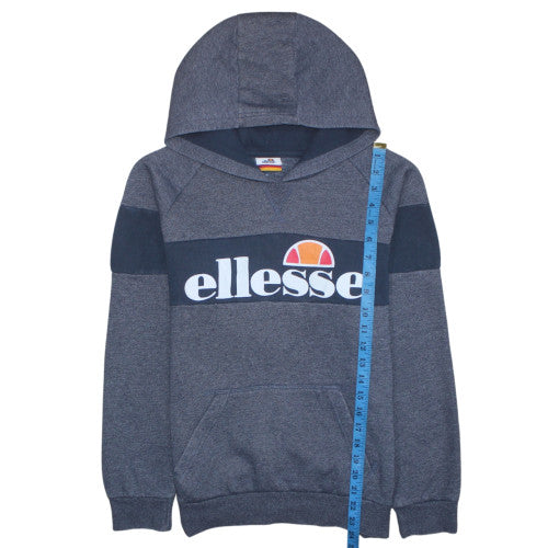 Ellesse Boys Blue Pullover Hoodie 13-14 Years Cotton Blend Logo Design