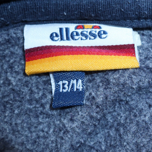 Ellesse Boys Blue Pullover Hoodie 13-14 Years Cotton Blend Logo Design