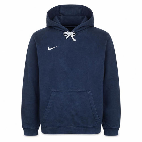 Nike Men's Blue Pullover Hoodie L Sports Fleece Sweatshirt