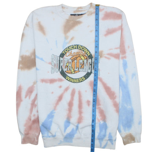 Daisy Street Unisex Multicoloured Tie Dye Sweatshirt S Retro Sports Pullover