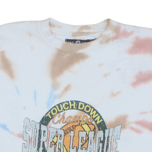 Daisy Street Unisex Multicoloured Tie Dye Sweatshirt S Retro Sports Pullover