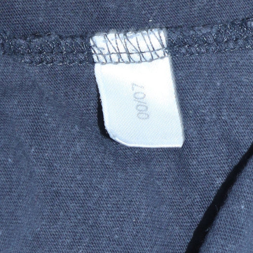 Adidas Men's Blue Vintage Henley Sweatshirt Size M