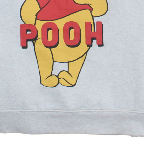 Disney Winnie the Pooh Women's Grey Pullover Sweatshirt M 12/14