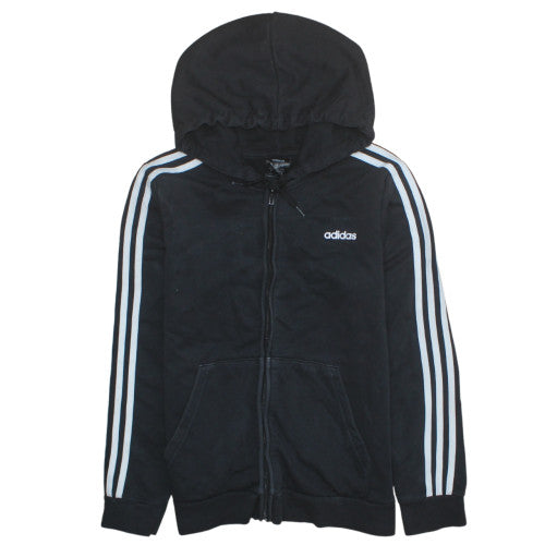 Adidas Mens Black Full Zip Hoodie L Lightweight Sportswear