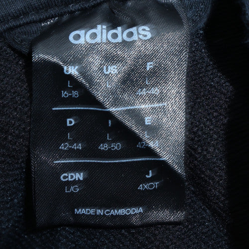 Adidas Mens Black Full Zip Hoodie L Lightweight Sportswear
