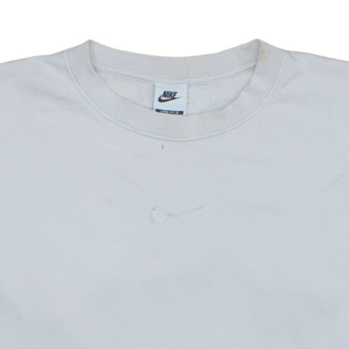 Nike Men's Beige Crew Neck Sweatshirt L Relaxed Fit Pullover