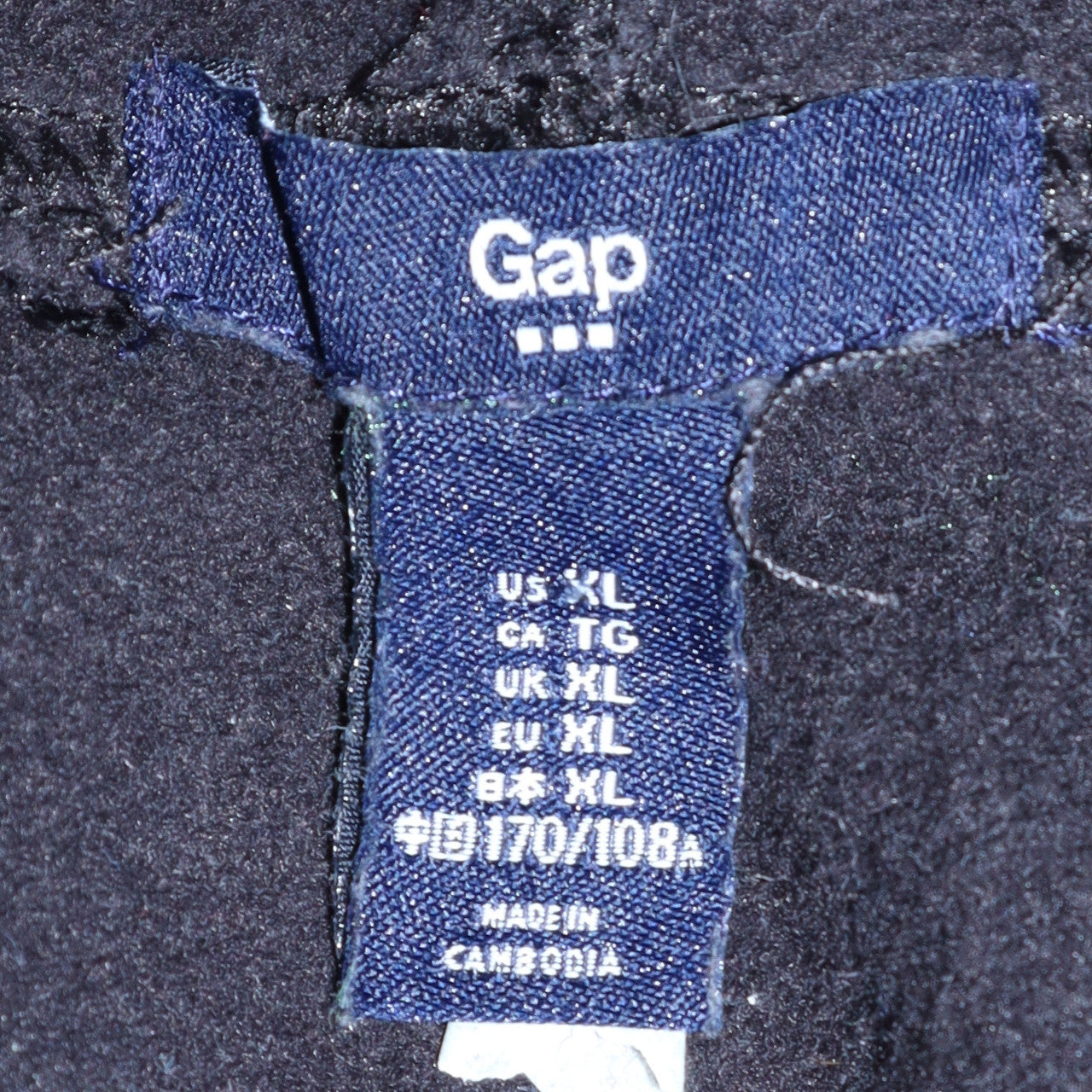 GAP Men's Multicoloured Pullover Hoodie XL Fleece Logo Sweatshirt