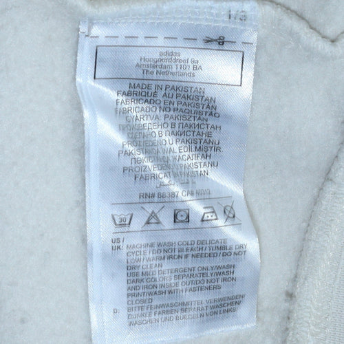 Adidas Women’s Beige 1/4 Zip Pullover Sweatshirt Size 12