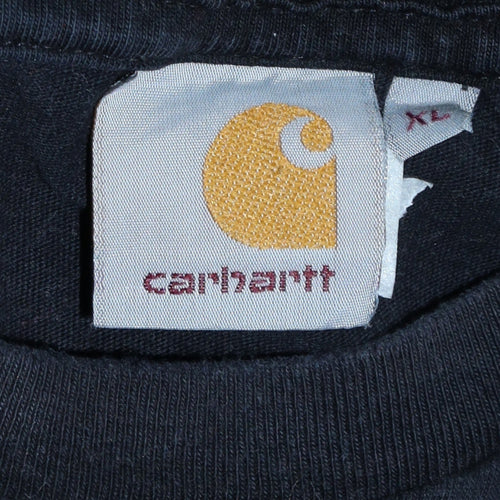 Carhartt Mens Black XL Pocket Graphic Cotton T-Shirt