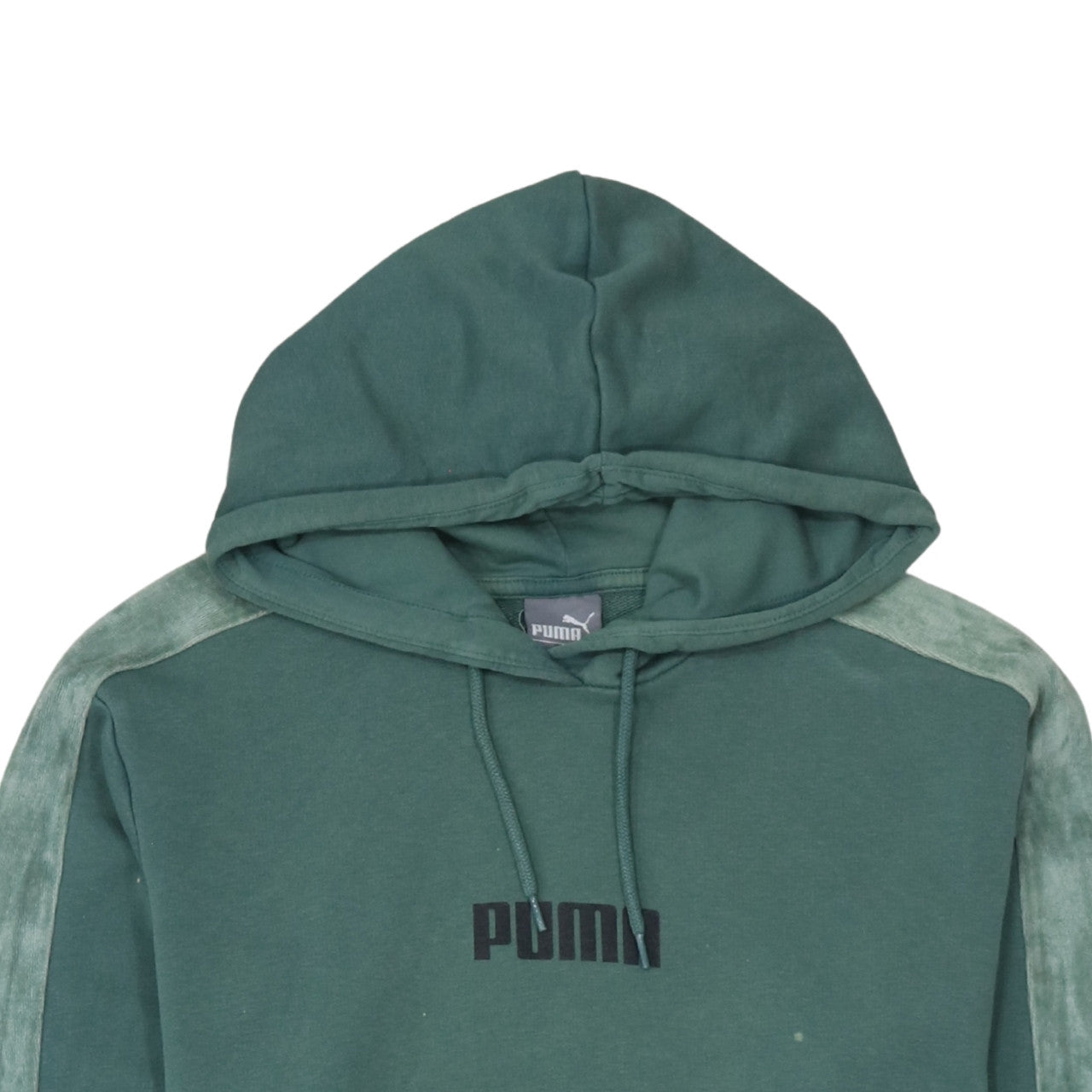 Puma Men's Green Pullover Hoodie Small Logo Sportswear