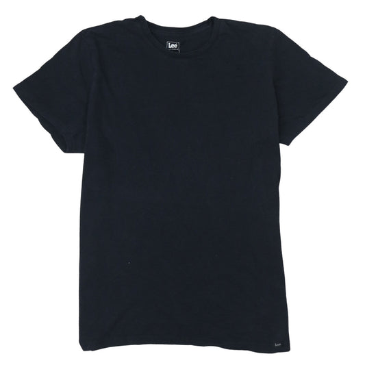 Lee Men's Black Cotton Crew Neck Short Sleeve T-Shirt Size L